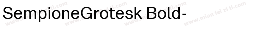 SempioneGrotesk Bold字体转换